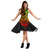 Tonga Polynesian Midi Dress - Tattoo Pattern With Seal Reggae - Polynesian Pride