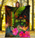 Fiji Polynesian Personalised Premium Blanket - Hibiscus and Banana Leaves - Polynesian Pride