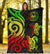 Tahiti Polynesian Premium Blanket - Reggae Tentacle Turtle - Polynesian Pride