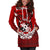 Tonga Polynesian Hoodie Dress - Tonga Coat Of Arms Coconut Tree Women' - Polynesian Pride