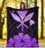 Hawaiian Kanaka Premium Blanket Hibiscus Polynesian Love Violet - Polynesian Pride