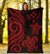 Kosrae Micronesian Premium Blanket - Red Tentacle Turtle - Polynesian Pride