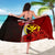 Hawaii Polynesian Sarong - Coat Of Arm With Hibiscus - Polynesian Pride