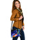Pohnpei Custom Personalised Shoulder Handbag - Humpback Whale with Tropical Flowers (Blue) - Polynesian Pride