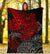 Tahiti Polynesian Premium Blanket - Red Turtle Hibiscus Flowing - Polynesian Pride