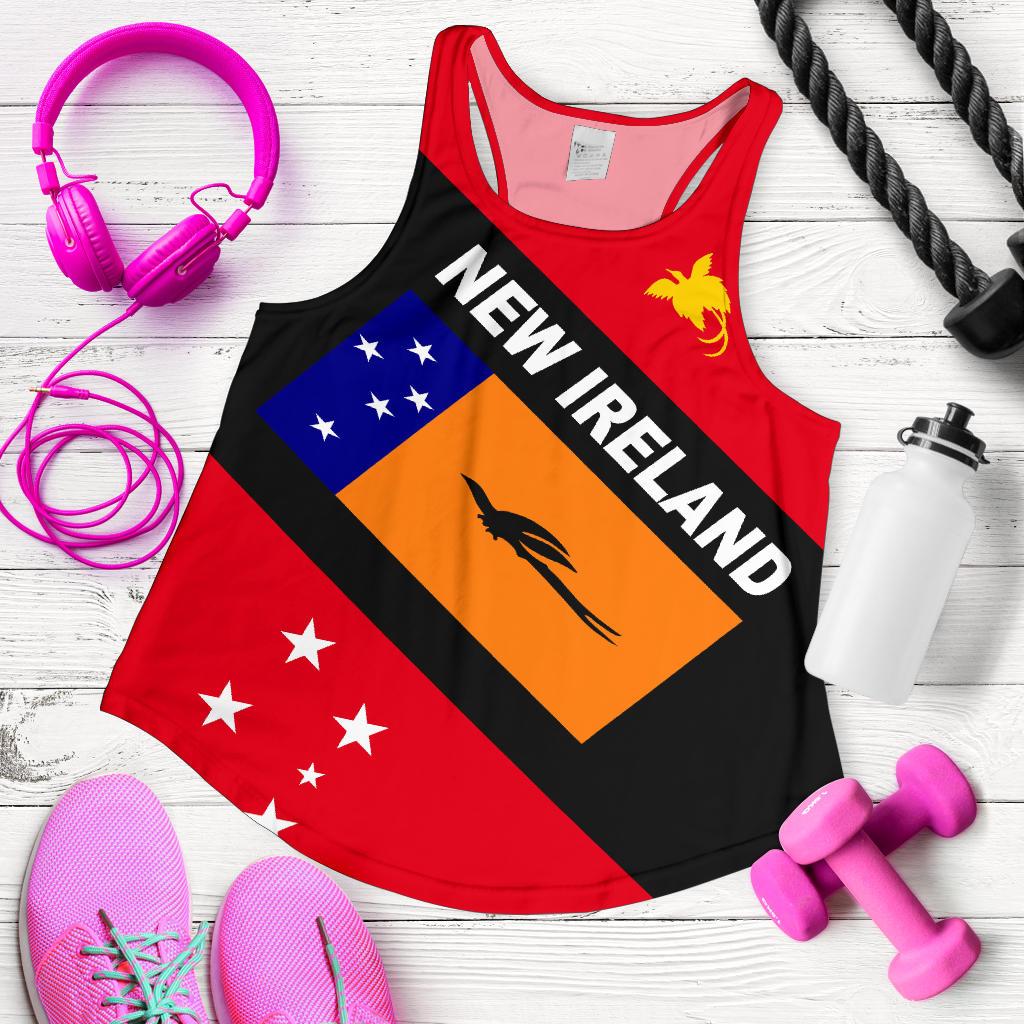 Papua New Guinea Women's Racerback Tank - New Ireland Province Red - Polynesian Pride