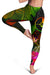 YAP Polynesian Women's Leggings - Hibiscus and Banana Leaves - Polynesian Pride