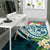 Tonga Polynesian Area Rug - Summer Plumeria (Turquoise) - Polynesian Pride