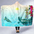 Polynesian Hawaii Hooded Blankets - View sea Hawaii with Turtle and Whale - Polynesian Pride