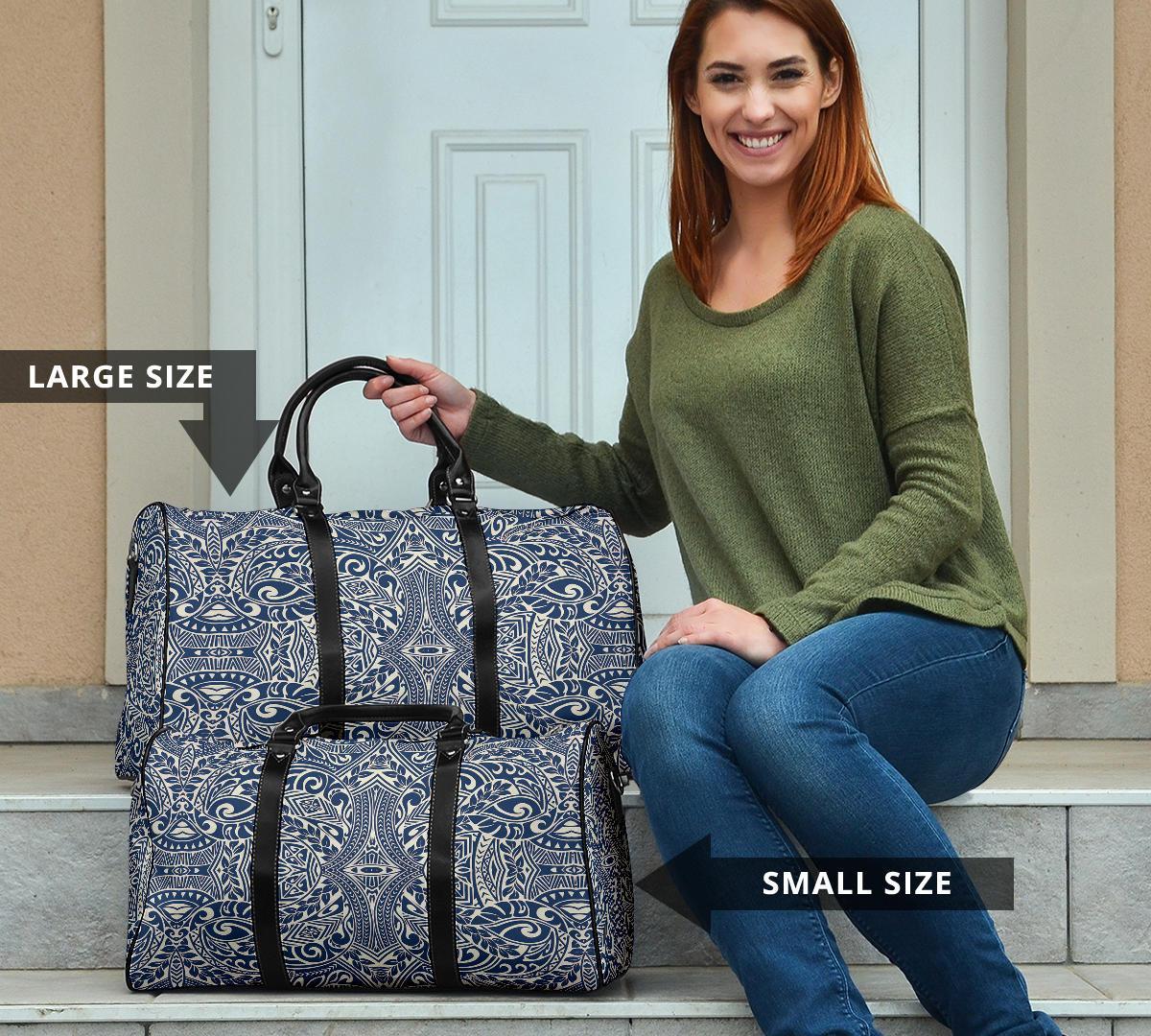 Polynesian Culture Blue White Hawaii Travel Bag - Polynesian Pride