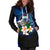 Samoa Polynesian Women's Hoodie Dress - Turtle With Plumeria Flowers - Polynesian Pride