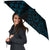 Seal Of Hawaii Polynesian Umbrella Blue - Circle Style - Polynesian Pride