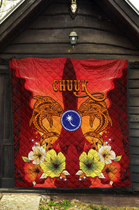 Chuuk Premium Quilt - Tribal Tuna Fish - Polynesian Pride