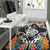 New Caledonia Area Rug - Coat OfArmsWith Tropical Flowers - Polynesian Pride