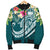 Samoa Polynesian Men's Bomber Jacket - Summer Plumeria - Polynesian Pride