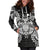 Hawaii Turtle Polynesian Hoodie Dress Map Black - Polynesian Pride