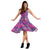 Hawaii Tropical Hibiscus Purple Midi Dress - Polynesian Pride