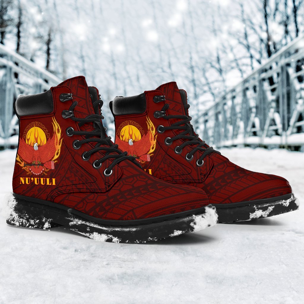 American Samoa All Season Boots - Manulele Tausala Nuuuli - Polynesian Pride