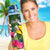 Hawaii Hydro Tracking Bottle White - Turtle Plumeria Banana Leaf - Polynesian Pride