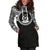 Vanuatu Women Hoodie Dress - Vanuatu Coat Of Arms Polynesian Black Color - Polynesian Pride