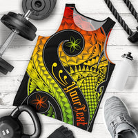 Guam Personalised Men's Tank Top - Guam Polynesian Decorative Patterns Black - Polynesian Pride