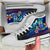 Fiji Custom Personalised High Top Shoes Blue - Vintage Tribal Mountain - Polynesian Pride