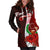 Pohnpei Micronesia Custom Personalised Women's Hoodie Dress - Coat Of Arm With Hibiscus - Polynesian Pride