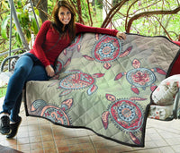Turtle Color Premium Quilt - Polynesian Pride