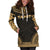 Tahiti Women's Hoodie Dress - Polynesian Gold Chief - Polynesian Pride