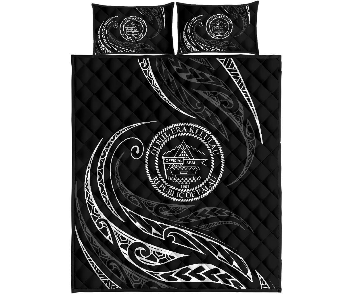 Palau Quilt Bed Set - White - Frida Style White - Polynesian Pride