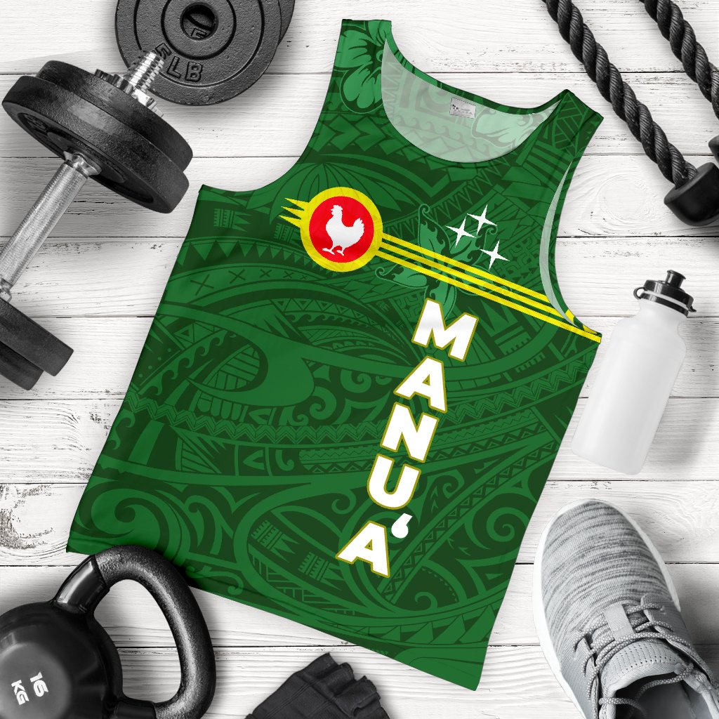 American Samoa Men's Tank Top - Manu'a Islands Group Green - Polynesian Pride