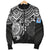 Fiji Polynesian Bomber Jacket (Men) - White Turtle - Polynesian Pride