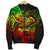 Tahiti Men's Bomber Jacket - Reggae Shark Polynesian Tattoo - Polynesian Pride