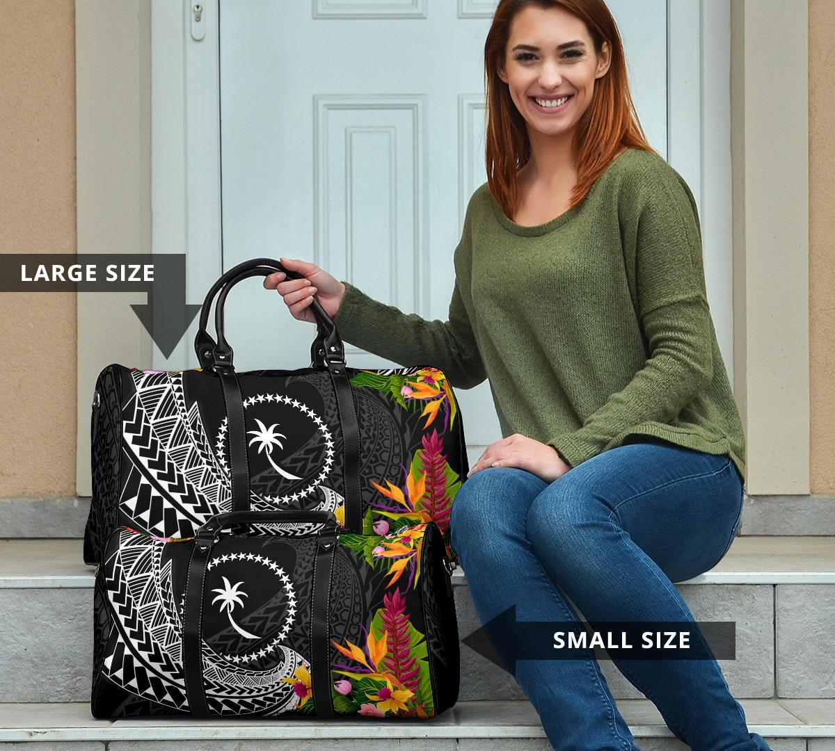 Chuuk State Travel Bag - Seal Spiral Polynesian Patterns - Polynesian Pride