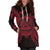 American Samoa Polynesian Hoodie Dress - Map Red - Polynesian Pride