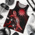 Nauru Men Tank Top - Turtle With Blooming Hibiscus Red Red - Polynesian Pride