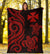 Wallis and Futuna Premium Blanket - Red Tentacle Turtle - Polynesian Pride