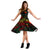 Papua New Guinea Polynesian Midi Dress - Turtle Hibiscus Reggae - Polynesian Pride