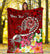 Tahiti Custom Personalised Premium Blanket - Turtle Plumeria (Red) - Polynesian Pride