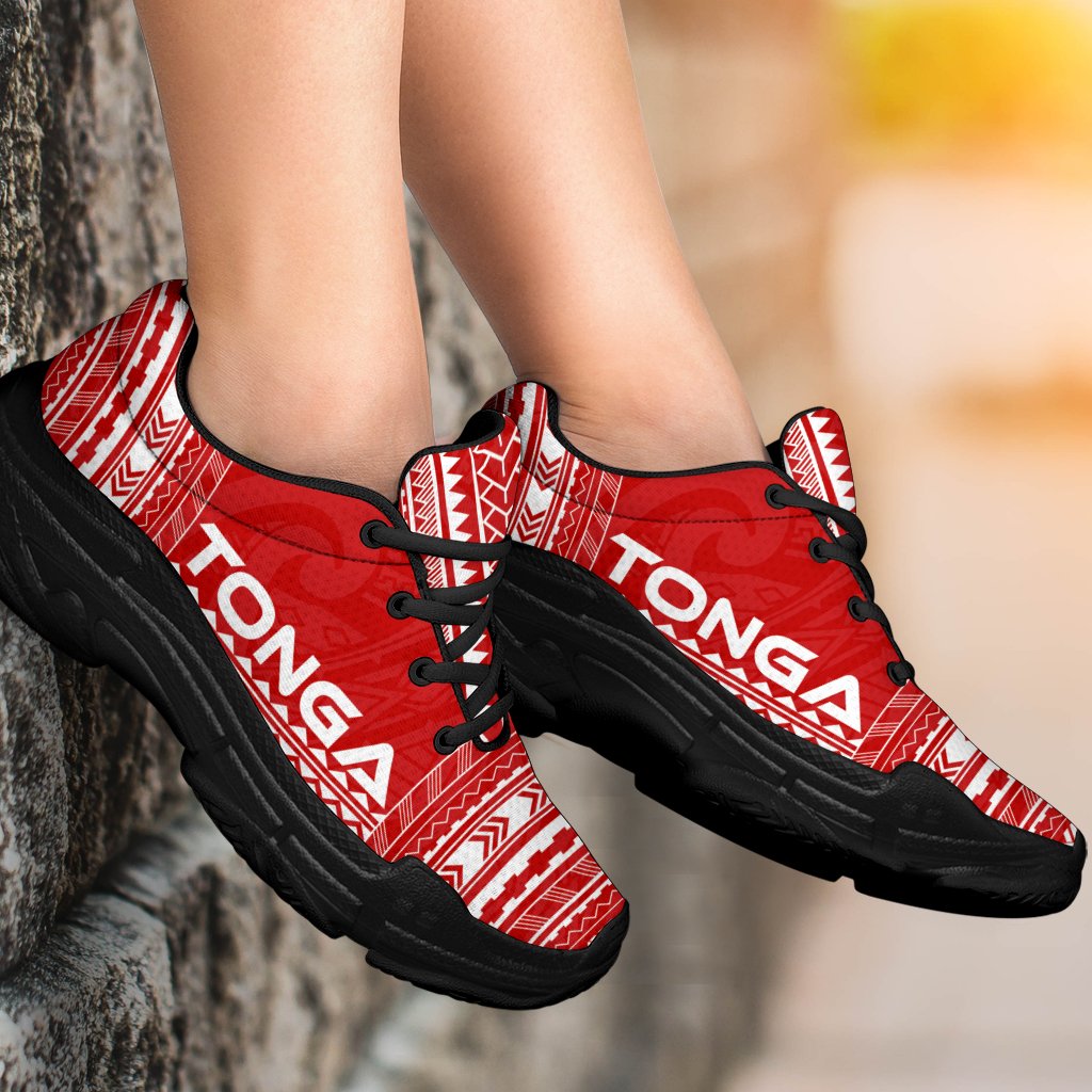 Tonga Chunky Sneakers - Polynesian Chief Flag Version - Polynesian Pride