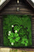 Hawaii Turtle Poly Tribal Green Premium Quilt - Polynesian Pride