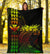 Hawaii Map Kanaka Polynesian Hula Girl Premium Blanket - Reggae - Polynesian Pride