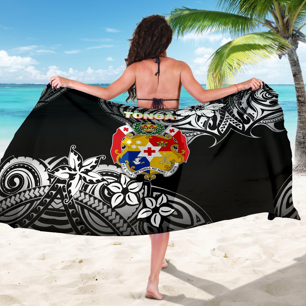 Mate Ma'a Tonga Rugby Sarong Polynesian Unique Vibes - Black - Polynesian Pride