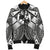 Tonga Polynesian Men's Bomber Jacket - Tonga White Seal with Polynesian tattoo - Polynesian Pride