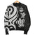 Vanuatu Men's Bomber Jacket - White Tentacle Turtle - Polynesian Pride