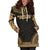 Marshall Islands Women's Hoodie Dress - Polynesian Gold Chief - Polynesian Pride