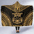 Marquesas Islands Polynesian Chief Hooded Blanket - Gold Version - Polynesian Pride