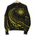 Hawaii Coat Of Arms Polynesian Men's Bomber Jacket - Yellow - Frida Style - Polynesian Pride