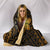 Hawaii Mix Polynesian Turtle Plumeria Hooded Blanket - AH - Nick Style - Brown - Polynesian Pride