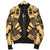 New Caledonia Men Bomber Jackets - Polynesian Tattoo Gold - Polynesian Pride